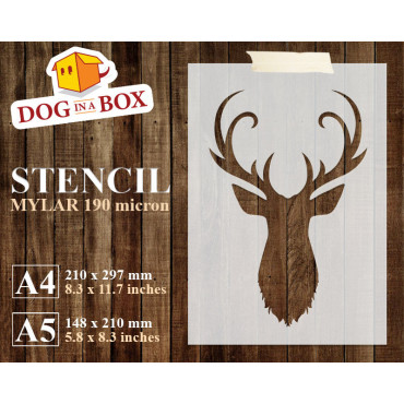 Pochoir cerf n.3 - Pochoir...