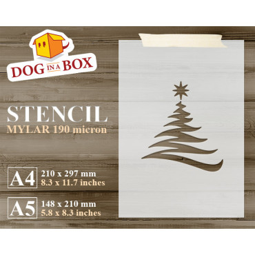 Stencil albero di Natale...
