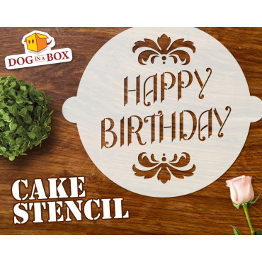 Stencil torta "Happy...
