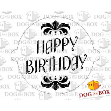 Happy Birthday cake stencil - Birthday cake decor stencil