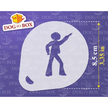 Music stencils (set of 3) Cappuccino and Coffee cocoa powder decor stencil - Face Painting stencils