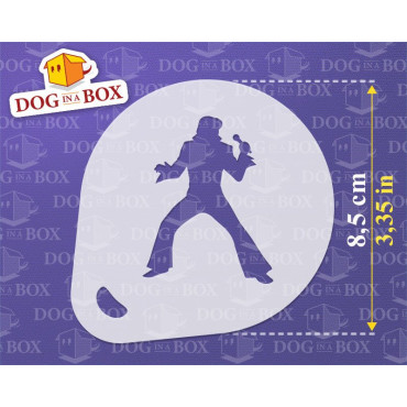 Music stencils (set of 3) Cappuccino and Coffee cocoa powder decor stencil - Face Painting stencils