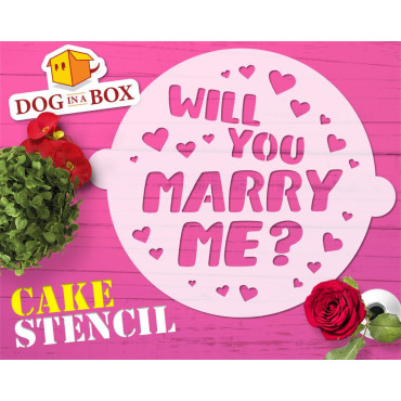 Marry me stencil per torta...