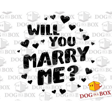 Marry me cake stencil - Proposal cake decor stencil