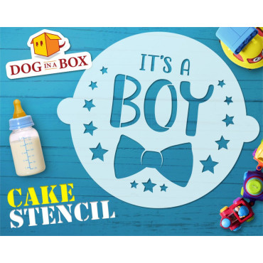 Stencil torta "It's a BOY"...