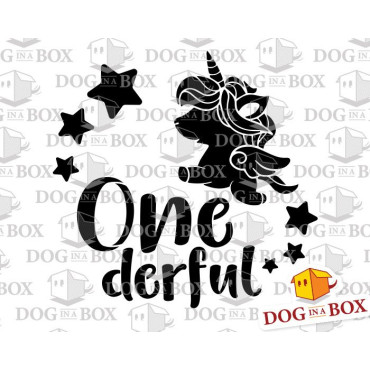 Unicorn cake stencil - Onederful birthday cake decor stencil