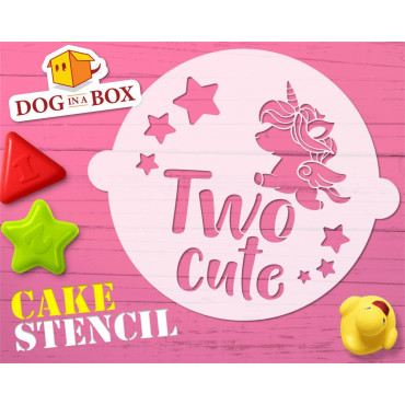 Stencil torta "Two Cute" -...