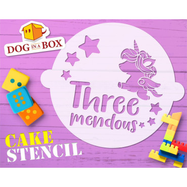 Stencil torta "Three...