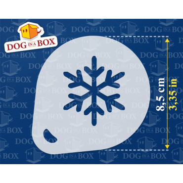 Pochoirs de Noël n.5 (lot de 3) pochoir de décoration de poudre de cacao Cappuccino et café - pochoirs de peinture de visage