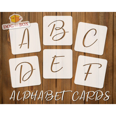 Alphabet stencils font n.10...
