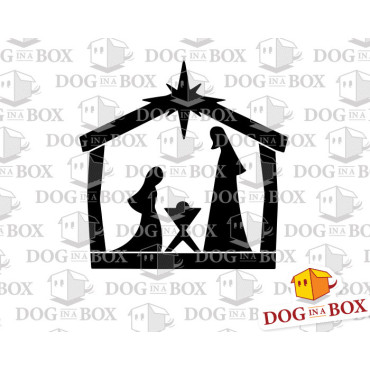 Nativity stencil n.4 - Reusable Christmas stencil for nativity scene decoration, wood signs and walls