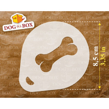 Pochoirs de chien (lot de 3) pochoir de décoration de poudre de cacao Cappuccino et café - pochoirs de peinture de visage