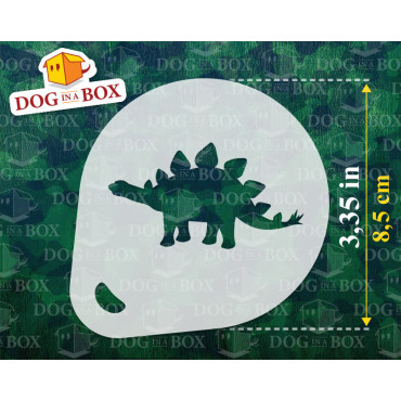 Stencil dinosauri n.1 (set di 3) - Stencil per decorare cappuccini e caffè in polvere di cacao - Stencil per faceprinting