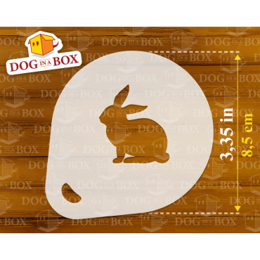 Pochoirs animaux de ferme (lot de 9) pochoir de décoration de poudre de cacao Cappuccino et café - pochoirs de peinture de visag