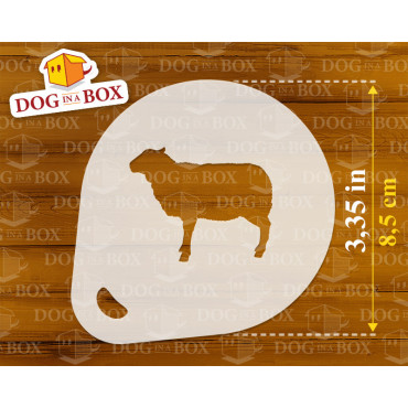 Pochoirs animaux de ferme (lot de 9) pochoir de décoration de poudre de cacao Cappuccino et café - pochoirs de peinture de visag