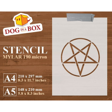 Pochoir Pentacle n.1 -...
