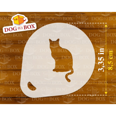 Pochoirs animaux de ferme (lot de 9) pochoir de décoration de poudre de cacao Cappuccino et café - pochoirs de peinture de visag