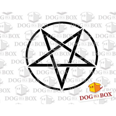 Pentacle stencil n.1 - Wiccan stencil to paint on walls, wood and fabrics. Reusable DIY stencil
