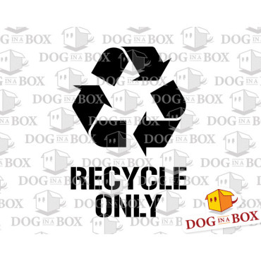 Recycle Only symbol stencil - Recycling logo stencil to paint on walls, wood and fabrics. Reusable DIY stencil for wood signs.