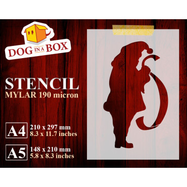 Stencil Babbo Natale n. 5 -...