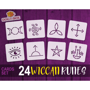 Stencil carte rune wicca -...