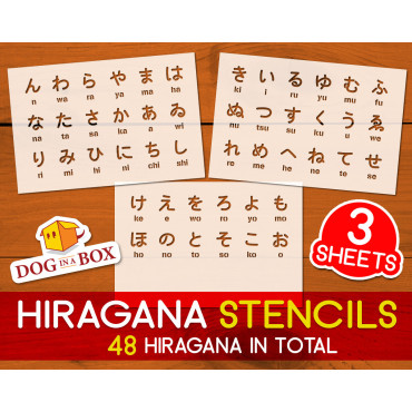 Hiragana-Schablonen...