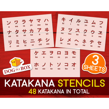 Katakana-Schablonen...