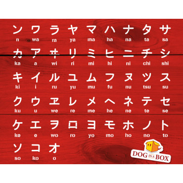 Katakana stencils (Set of 3) - 48 Japanese ideograms stencils.