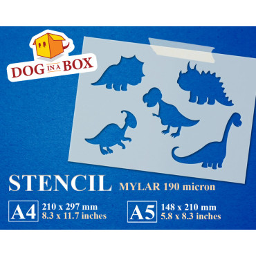 Stencil Dinosauri per...