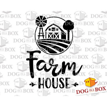 Farm House stencil - Reusable farm stencil for wood signs, fabrics, bags, sacks and walls