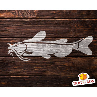 Fish stencil n.4 - Reusable fishing stencil for wood signs, wall decor and fabric