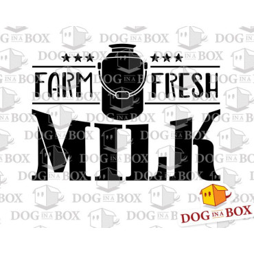 Farm Fresh Milk stencil n.2 - Reusable farm stencil for wood signs, fabrics, bags, sacks and walls