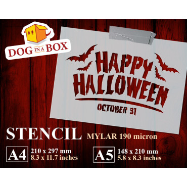 Happy Halloween Schablone...