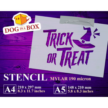 Stencil "Trick or Treat"...