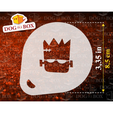 Stencil di Halloween (set di 6) - Stencil decorare cappuccini e biscotti o per pareti e tessuti