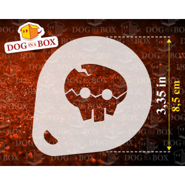 Halloween stencils Set of 6 - Cappuccino and Coffee cocoa powder decor stencil - Face Painting stencils