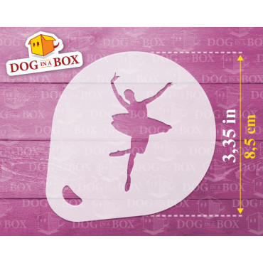 Stencil di ballerine (set di 3) - Stencil di ballerine di musica classica per face painting, cappuccini, pareti o vestiti