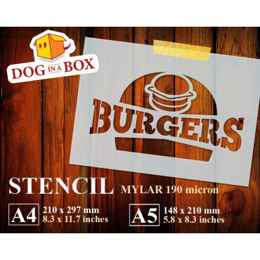 Burgers stencil -...