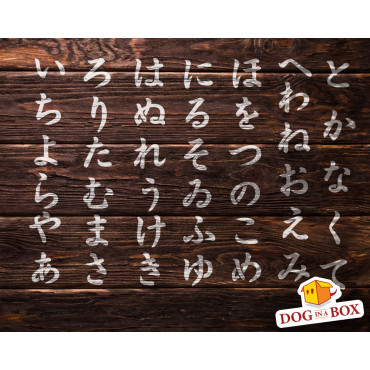Japanese words stencil - Japanese ideograms pattern stencil for wall painting, wood sings, fabrics decor. Reusable and durable.