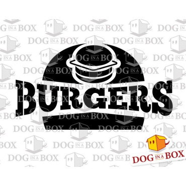 Burger-Schablone - Restaurant-Schablone zum Malen von Wänden, Holz und Stoffen. Wiederverwendbare DIY-Schablone für Holzschilder