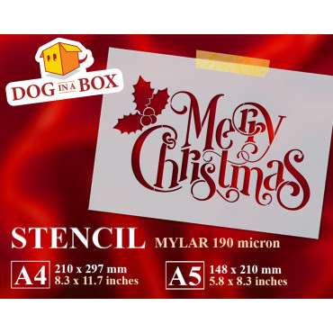 Frohe Weihnachten Schablone...