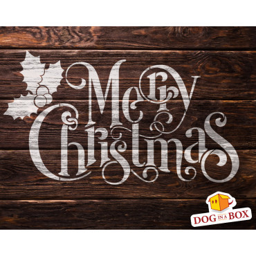 Merry Christmas stencil n.3 - Reusable christmas stencil for wood signs, windows decor and walls