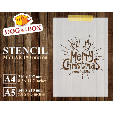 Frohe Weihnachten Schablone...