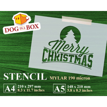 Stencil Merry Christmas n.6...