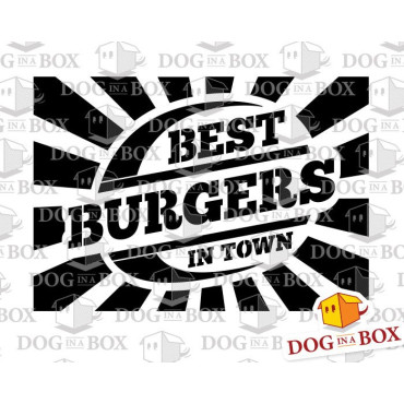 Best Burgers stencil - Hamburgers sign stencil to paint on walls, wood and fabrics. Reusable DIY stencil for wood signs.