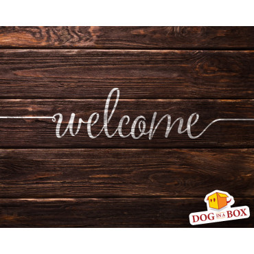 Welcome stencil n.3 - Reusable modular Welcome stencil for wood signs, walls, fabrics for veterinary signs