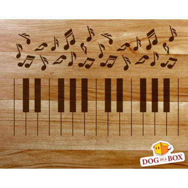 Piano Keyboard stencil - Reusable modular music stencil for wall decoration, wall painting, wood signs and house decor