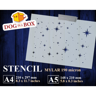 Stars stencil n.3 -...