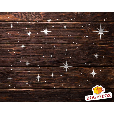 Stars stencil n.3 - Reusable starry sky stencil, seamless geometric patter for walls and fabrics