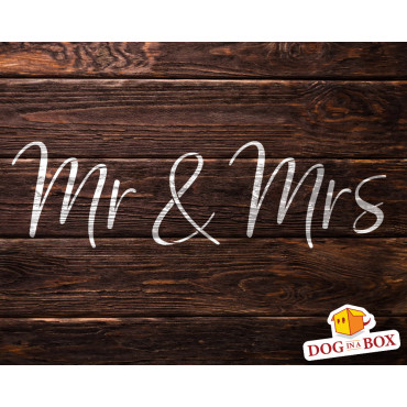 Mr & Mrs stencil - Reusable wedding stencil for wood sings, invitations, wedding cake decor or wall painting